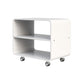 Modern Acrylic Bed Nightstand Open Storage Accent Table Nightstand White 1 Piece Clearhalo 'Bedroom Furniture' 'furn' 'furn_night_stand' 'Furniture' 'night_stand' 'Nightstands' 5731840