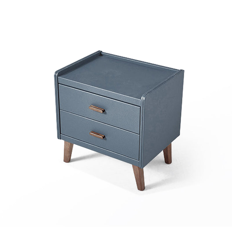 Armoire de chevet en bois et en pierre Les tiroirs modernes comprennent le rangement du tiroir de table de nuit