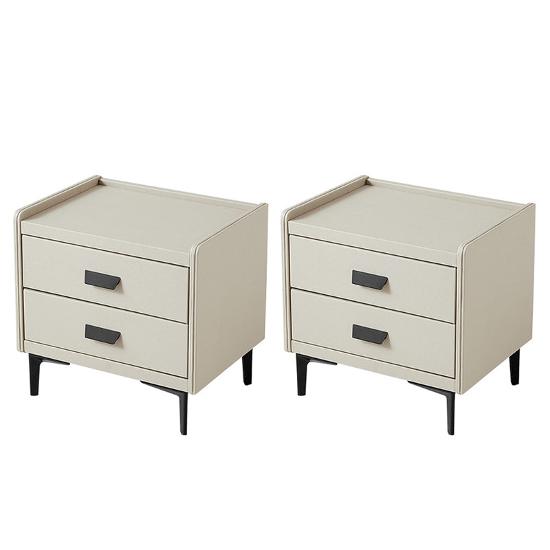 Armoire de chevet en bois et en pierre Les tiroirs modernes comprennent le rangement du tiroir de table de nuit