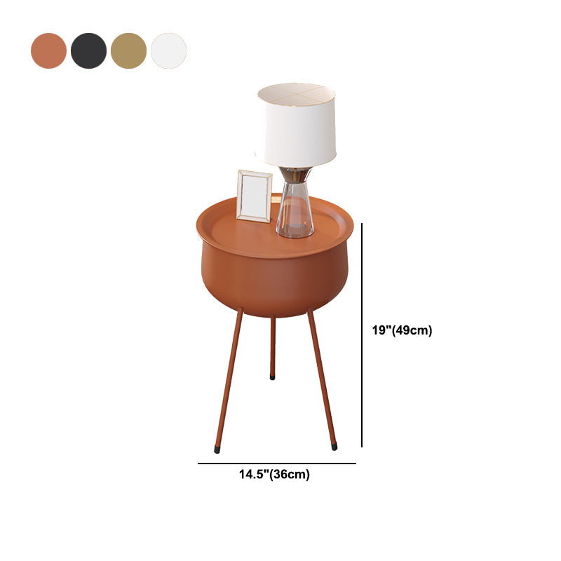 Piernas incluidas la cama de la cama Nights -Metal Nightsand Glam Leaf Stelf