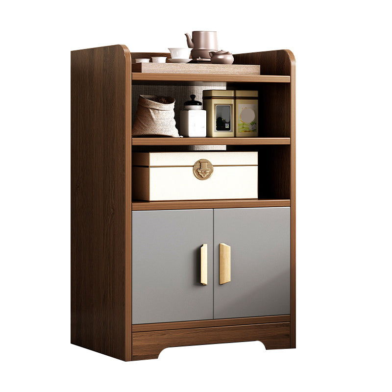 ベッドルームのための現代の木製ベッドサイドキャビネットローワーシェルフナイトテーブル