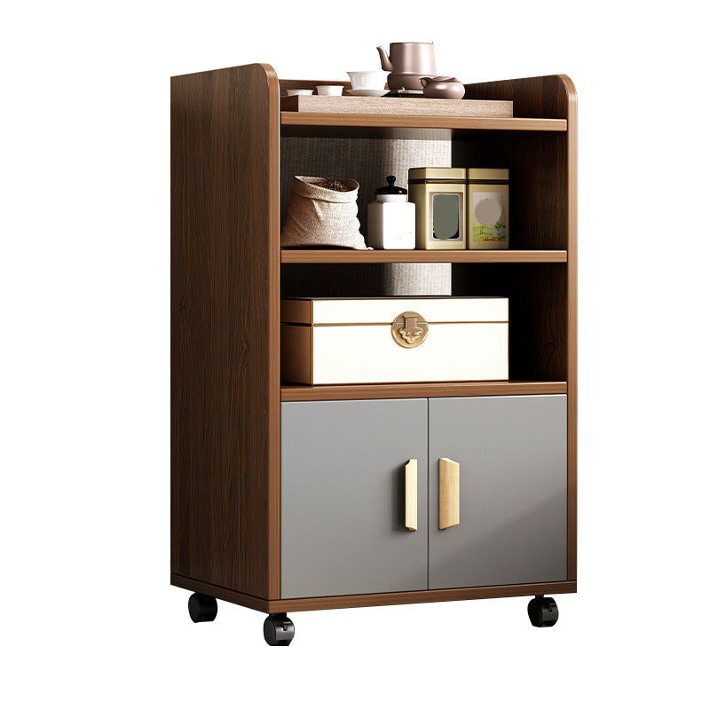 ベッドルームのための現代の木製ベッドサイドキャビネットローワーシェルフナイトテーブル