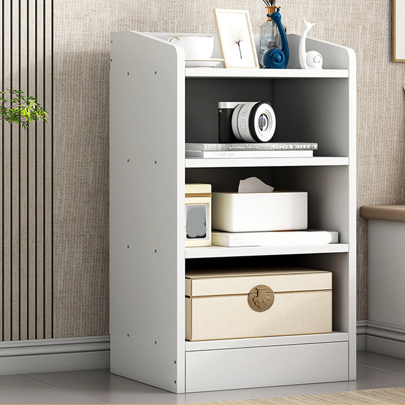 ベッドルームのための現代の木製ベッドサイドキャビネットローワーシェルフナイトテーブル