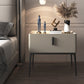 Modern 18 inch H Nightstand Faux Leather 1-ladel nachttafel met benen
