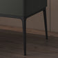 Modern 18 inch H Nightstand Faux Leather 1-ladel nachttafel met benen