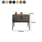 Modern 18 inch H Nightstand Faux Leather 1-ladel nachttafel met benen