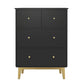 Eigentijdse glamour houten borst horizontall opbergkast dressoir met metalen benen