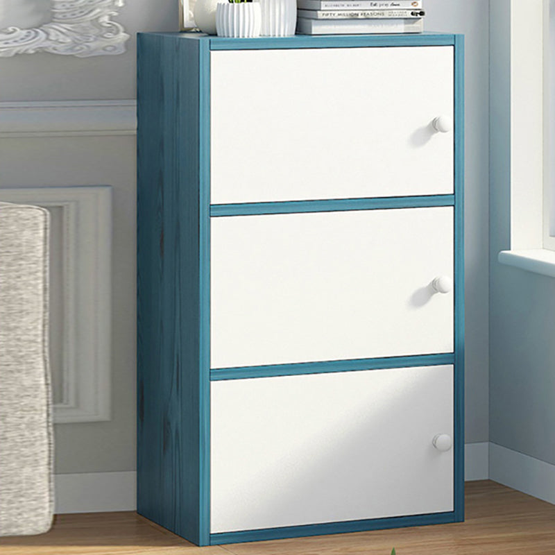 Cassa di stoccaggio in legno verticale per finitura opaca contemporanea