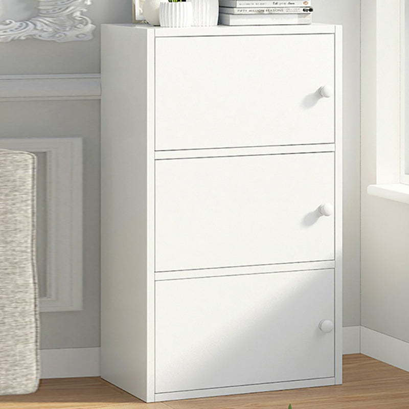 Cassa di stoccaggio in legno verticale per finitura opaca contemporanea