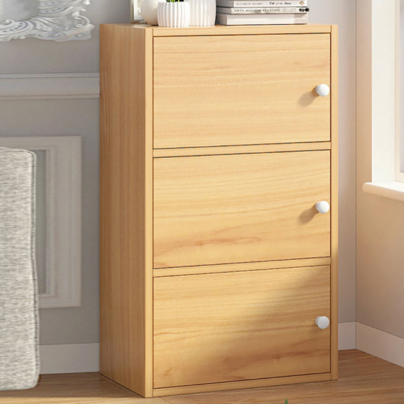 Cassa di stoccaggio in legno verticale per finitura opaca contemporanea