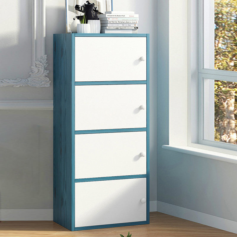 Cassa di stoccaggio in legno verticale per finitura opaca contemporanea