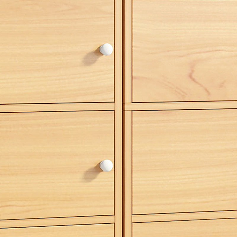 Cassa di stoccaggio in legno verticale per finitura opaca contemporanea