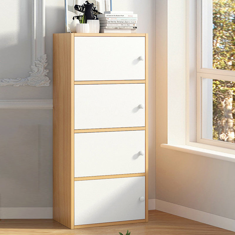 Contemporary Matte Finish Dresser Vertical Wood Storage Chest