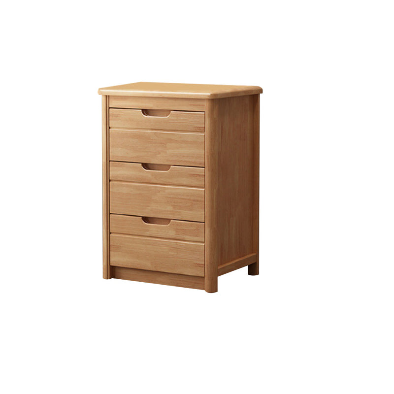 3 / 4 / 5 Drawers Lingerie Chest Vertical Solid Wood Storage Chest for Bedroom 16"L x 16"W x 27"H Natural Clearhalo 'Bedroom Furniture' 'Dressers & Chests' 'dressers_chests' 'furn' 'furn_dressers_chests' 'Furniture' 5732217