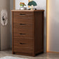 3 / 4 / 5 Drawers Lingerie Chest Vertical Solid Wood Storage Chest for Bedroom