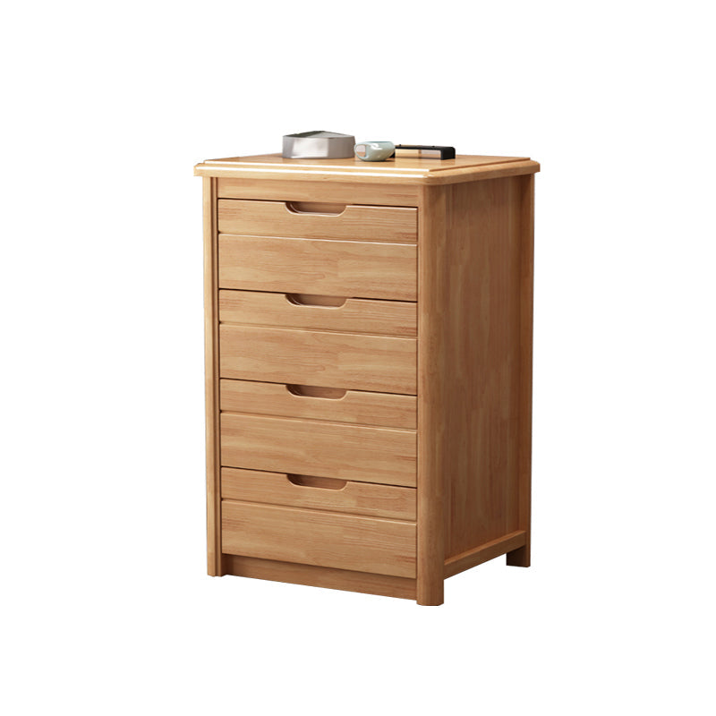 3 / 4 / 5 Drawers Lingerie Chest Vertical Solid Wood Storage Chest for Bedroom 19.7"L x 15.7"W x 32.7"H Natural Clearhalo 'Bedroom Furniture' 'Dressers & Chests' 'dressers_chests' 'furn' 'furn_dressers_chests' 'Furniture' 5732219