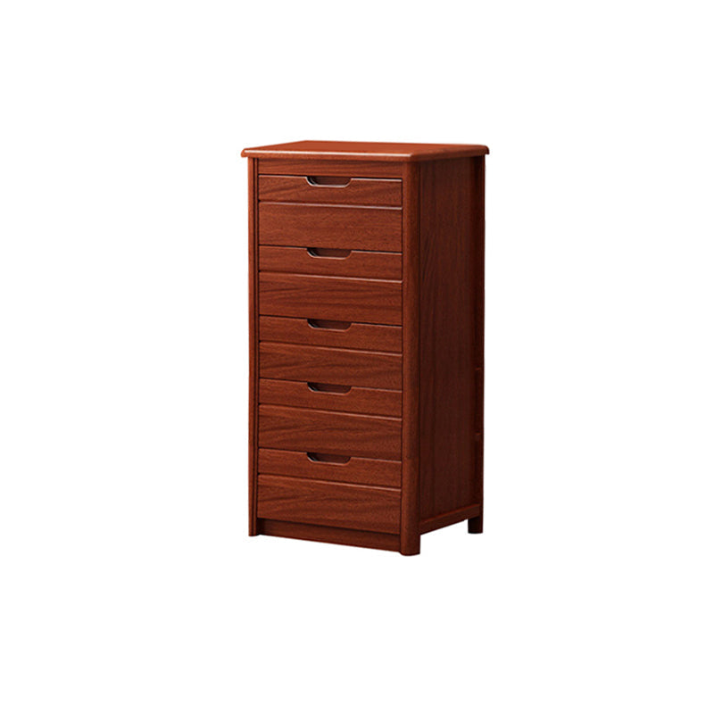 3 / 4 / 5 Drawers Lingerie Chest Vertical Solid Wood Storage Chest for Bedroom 18"L x 16"W x 39"H Brown Clearhalo 'Bedroom Furniture' 'Dressers & Chests' 'dressers_chests' 'furn' 'furn_dressers_chests' 'Furniture' 5732233