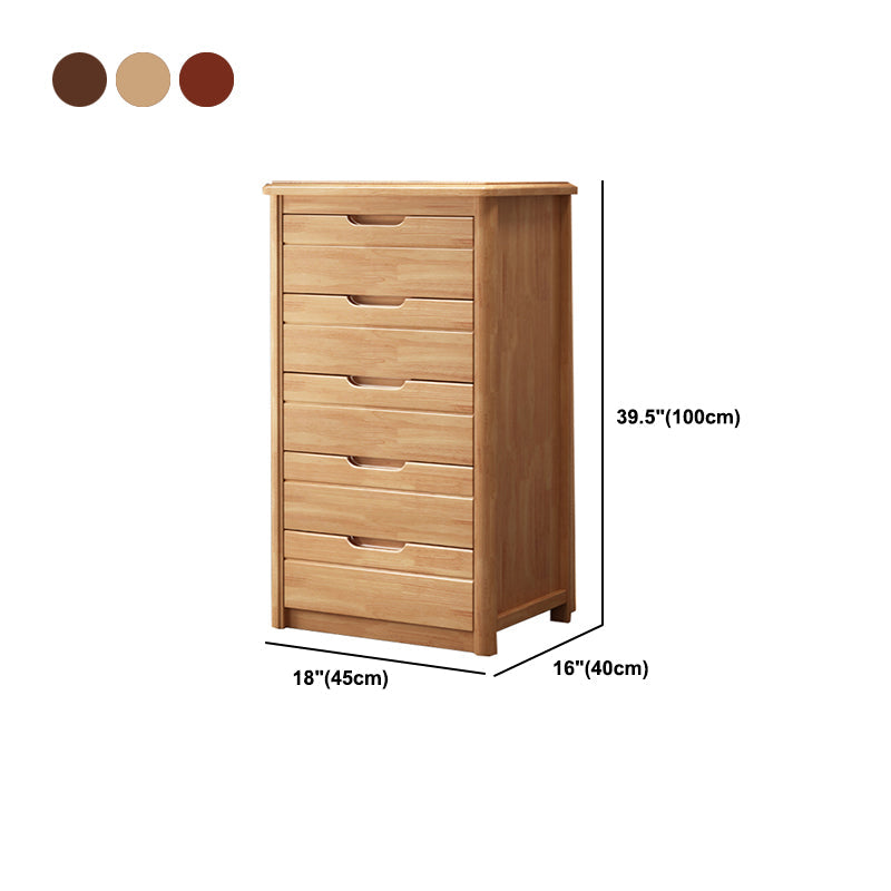 3 / 4 / 5 Drawers Lingerie Chest Vertical Solid Wood Storage Chest for Bedroom Clearhalo 'Bedroom Furniture' 'Dressers & Chests' 'dressers_chests' 'furn' 'furn_dressers_chests' 'Furniture' 5732251