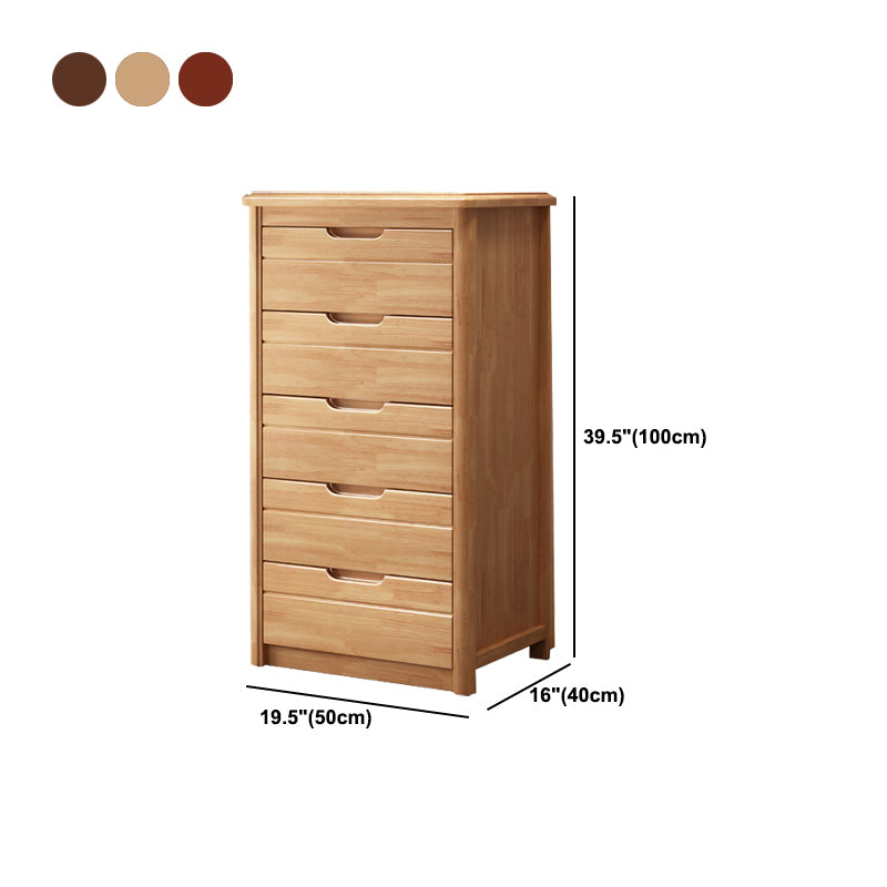 3 / 4 / 5 Drawers Lingerie Chest Vertical Solid Wood Storage Chest for Bedroom Clearhalo 'Bedroom Furniture' 'Dressers & Chests' 'dressers_chests' 'furn' 'furn_dressers_chests' 'Furniture' 5732252