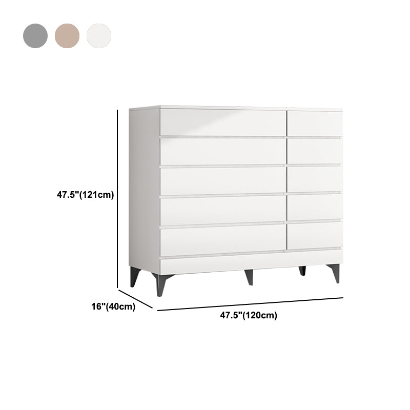 Cassa di lingerie da 16 "W torace in legno verticale con cassetti per camera da letto