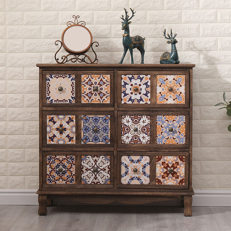 12 "W Lingerie coffre en bois vertical coffre avec tiroirs pour chambre à coucher