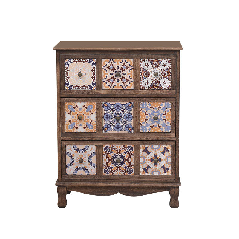 Cassa di lingerie da 12 "W torace in legno verticale con cassetti per la camera da letto