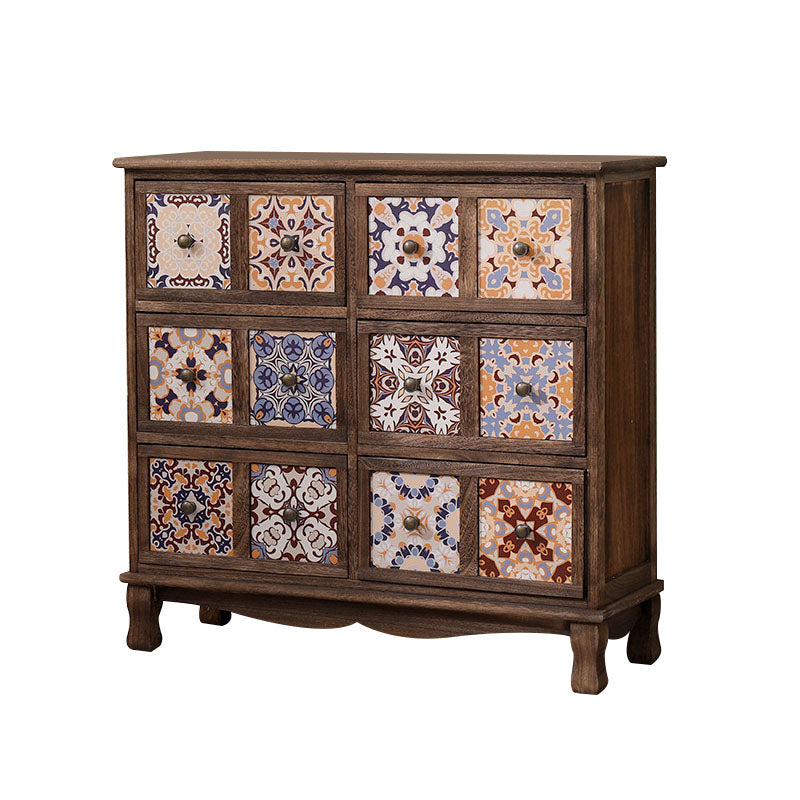 12 "W Lingerie coffre en bois vertical coffre avec tiroirs pour chambre à coucher