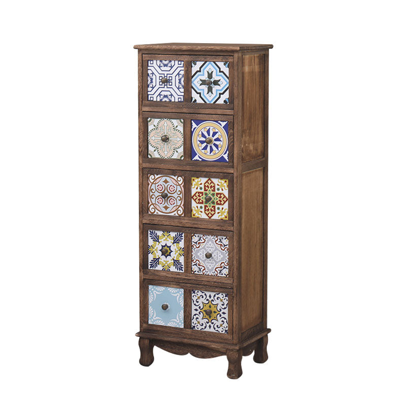 12 "W Dessous Brust vertikale Holzlagerungstruhe mit Schubladen für Schlafzimmer