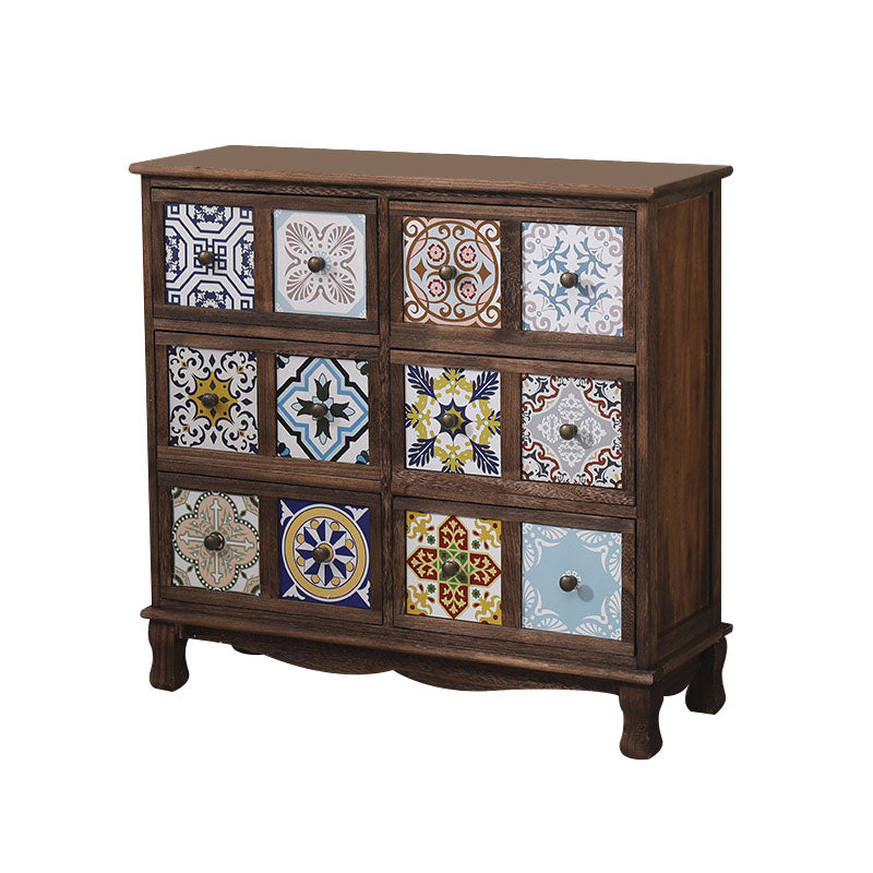 12 "W Lingerie coffre en bois vertical coffre avec tiroirs pour chambre à coucher