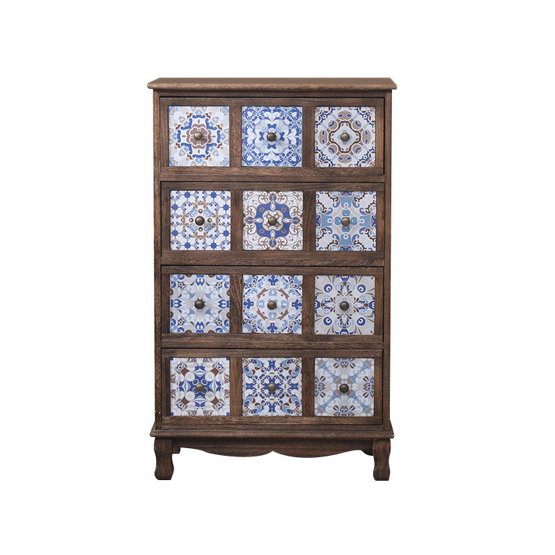 12 "W Lingerie coffre en bois vertical coffre avec tiroirs pour chambre à coucher