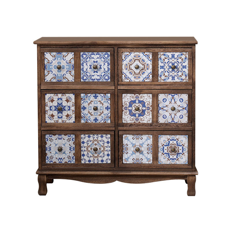 12 "W Lingerie coffre en bois vertical coffre avec tiroirs pour chambre à coucher