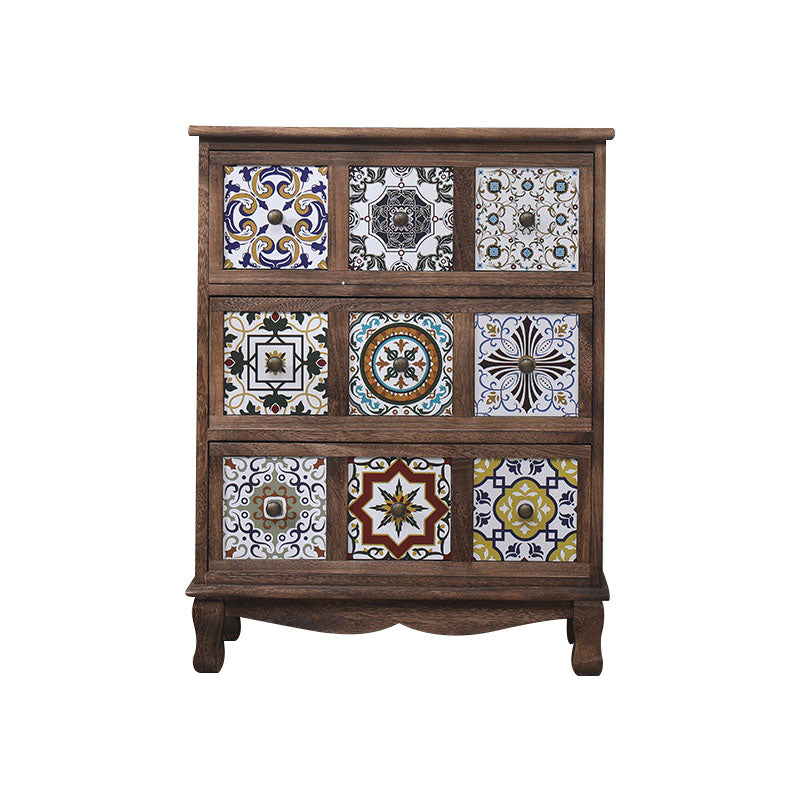 12 "W Lingerie coffre en bois vertical coffre avec tiroirs pour chambre à coucher