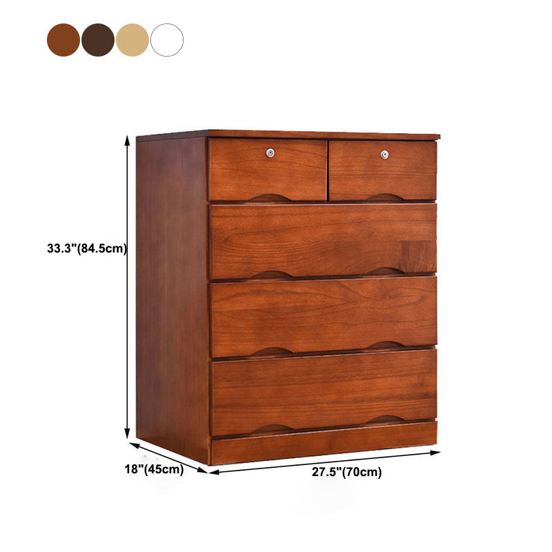 Traditional Storage Chest Dresser Wooden Storage Chest with Drawers