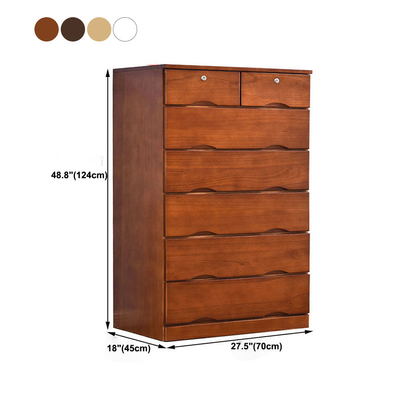 Traditional Storage Chest Dresser Wooden Storage Chest with Drawers