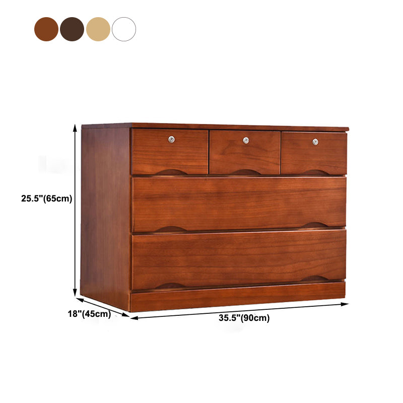 Traditional Storage Chest Dresser Wooden Storage Chest with Drawers