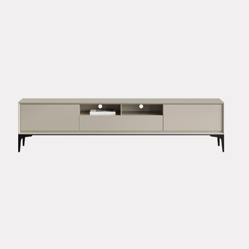 Modern Stone & Wood TV stand 18.11 "H 3/4-Drawer TV con scaffali