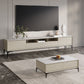 Modern Stone & Wood TV stand 18.11 "H 3/4-Drawer TV con scaffali