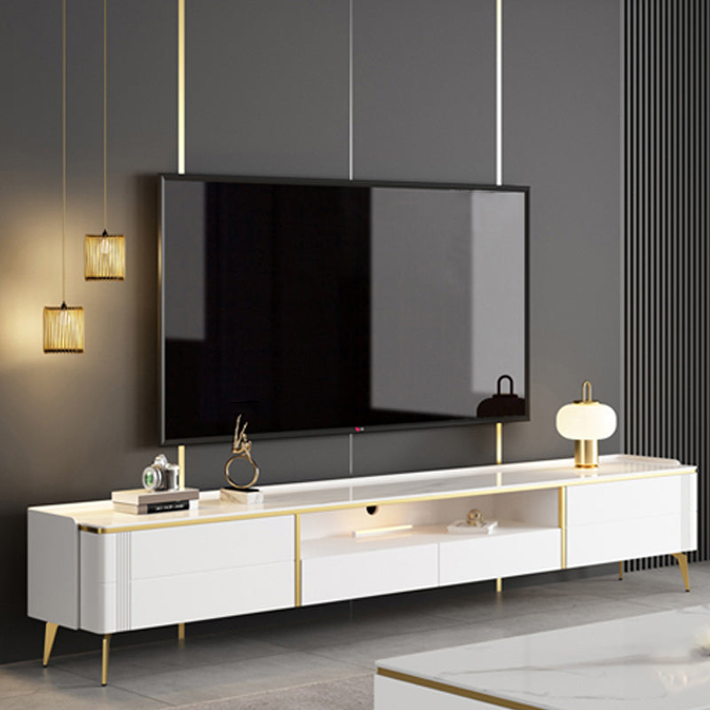 Luxurious Stone TV Console Consola 4 cajones Consola de TV con estante