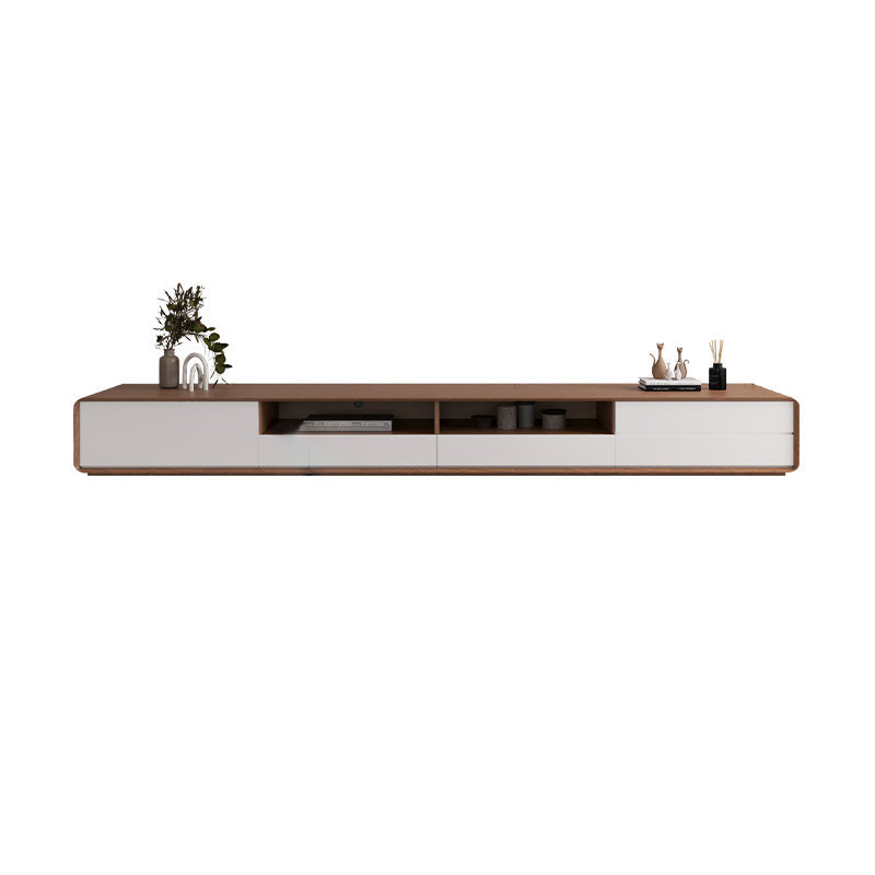 Scandinavian 4-Drawer TV Media Stand Solid Wood TV Stand Console Brown Clearhalo 'furn' 'furn_tv_stands_entertainment_centers' 'Furniture' 'Living Room Furniture' 'TV Stands & Entertainment Centers' 'TV Stands & Media Storage Furniture' 'tv_stands_entertainment_centers' 5732582