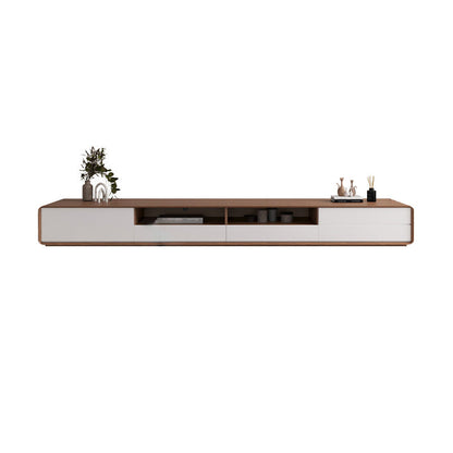 Scandinavian 4-Drawer TV Media Stand Solid Wood TV Stand Console Brown Clearhalo 'furn' 'furn_tv_stands_entertainment_centers' 'Furniture' 'Living Room Furniture' 'TV Stands & Entertainment Centers' 'TV Stands & Media Storage Furniture' 'tv_stands_entertainment_centers' 5732582