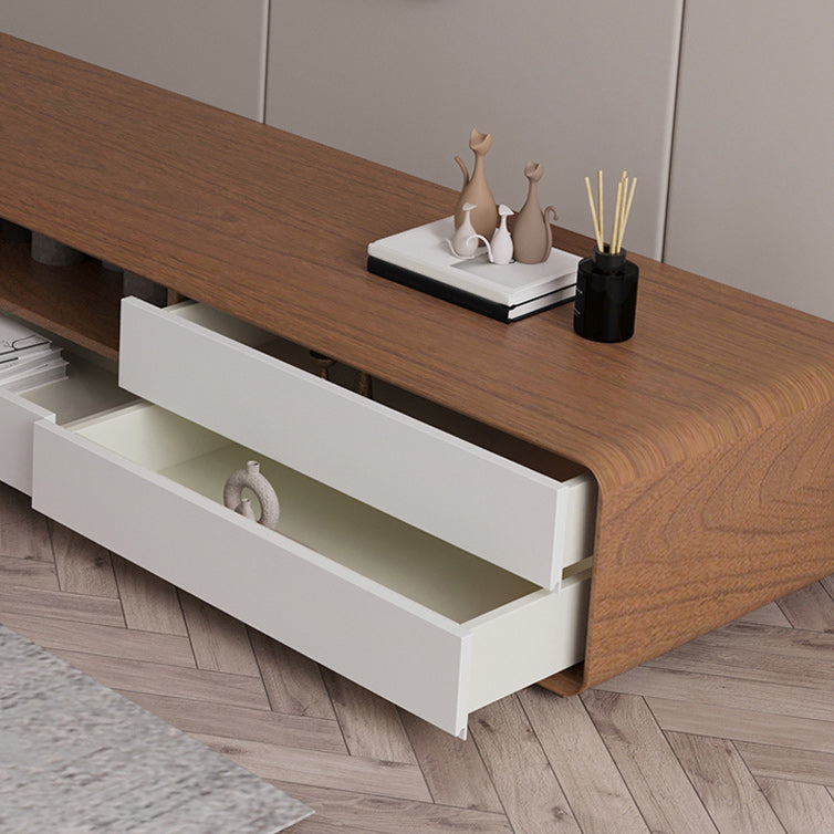 Scandinavian 4-Drawer TV Media Stand Solid Wood TV Stand Console Clearhalo 'furn' 'furn_tv_stands_entertainment_centers' 'Furniture' 'Living Room Furniture' 'TV Stands & Entertainment Centers' 'TV Stands & Media Storage Furniture' 'tv_stands_entertainment_centers' 5732584