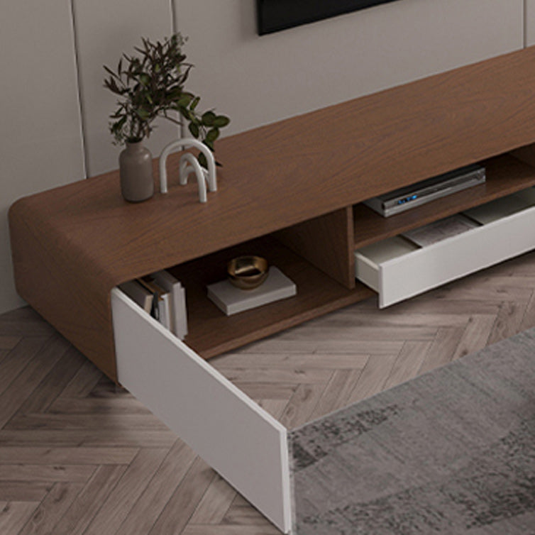 Scandinavian 4-Drawer TV Media Stand Solid Wood TV Stand Console Clearhalo 'furn' 'furn_tv_stands_entertainment_centers' 'Furniture' 'Living Room Furniture' 'TV Stands & Entertainment Centers' 'TV Stands & Media Storage Furniture' 'tv_stands_entertainment_centers' 5732585