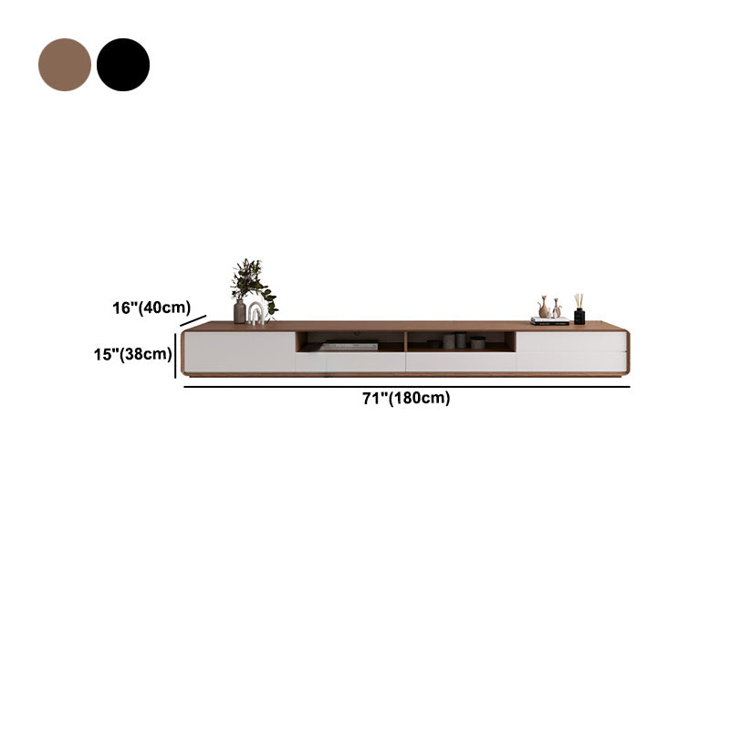 Scandinavian 4-Drawer TV Media Stand Solid Wood TV Stand Console Clearhalo 'furn' 'furn_tv_stands_entertainment_centers' 'Furniture' 'Living Room Furniture' 'TV Stands & Entertainment Centers' 'TV Stands & Media Storage Furniture' 'tv_stands_entertainment_centers' 5732588