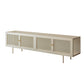 Metal and Glass TV Media Stand Industrial Media Console with Doors White Clearhalo 'furn' 'furn_tv_stands_entertainment_centers' 'Furniture' 'Living Room Furniture' 'TV Stands & Entertainment Centers' 'TV Stands & Media Storage Furniture' 'tv_stands_entertainment_centers' 5732707
