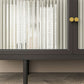 Metal and Glass TV Media Stand Industrial Media Console with Doors Clearhalo 'furn' 'furn_tv_stands_entertainment_centers' 'Furniture' 'Living Room Furniture' 'TV Stands & Entertainment Centers' 'TV Stands & Media Storage Furniture' 'tv_stands_entertainment_centers' 5732711