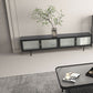 Metal and Glass TV Media Stand Industrial Media Console with Doors Clearhalo 'furn' 'furn_tv_stands_entertainment_centers' 'Furniture' 'Living Room Furniture' 'TV Stands & Entertainment Centers' 'TV Stands & Media Storage Furniture' 'tv_stands_entertainment_centers' 5732714