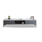 15.7" H Glam TV Cabinet Glass Top Media Console TV Stand with 2 Doors Clearhalo 'furn' 'furn_tv_stands_entertainment_centers' 'Furniture' 'Living Room Furniture' 'TV Stands & Entertainment Centers' 'TV Stands & Media Storage Furniture' 'tv_stands_entertainment_centers' 5732723