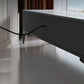 15.7" H Glam TV Cabinet Glass Top Media Console TV Stand with 2 Doors Clearhalo 'furn' 'furn_tv_stands_entertainment_centers' 'Furniture' 'Living Room Furniture' 'TV Stands & Entertainment Centers' 'TV Stands & Media Storage Furniture' 'tv_stands_entertainment_centers' 5732724
