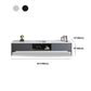 15.7" H Glam TV Cabinet Glass Top Media Console TV Stand with 2 Doors Clearhalo 'furn' 'furn_tv_stands_entertainment_centers' 'Furniture' 'Living Room Furniture' 'TV Stands & Entertainment Centers' 'TV Stands & Media Storage Furniture' 'tv_stands_entertainment_centers' 5732730