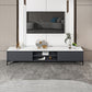 Glam TV Media Console a 2 porte Glass Top Media Console TV Stand